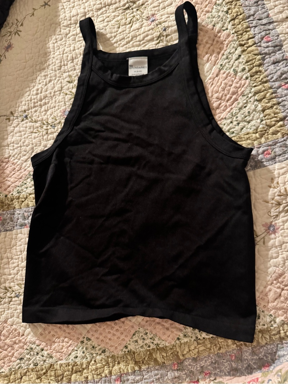 No Boundaries Black activewear Tank